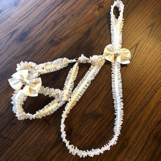 ハーネス＆リード 犬 おしゃれ かわいい 小型犬 中型犬 NEWフリルリボン ハーネス リード 日本製 ミントタン minttan |  | 04