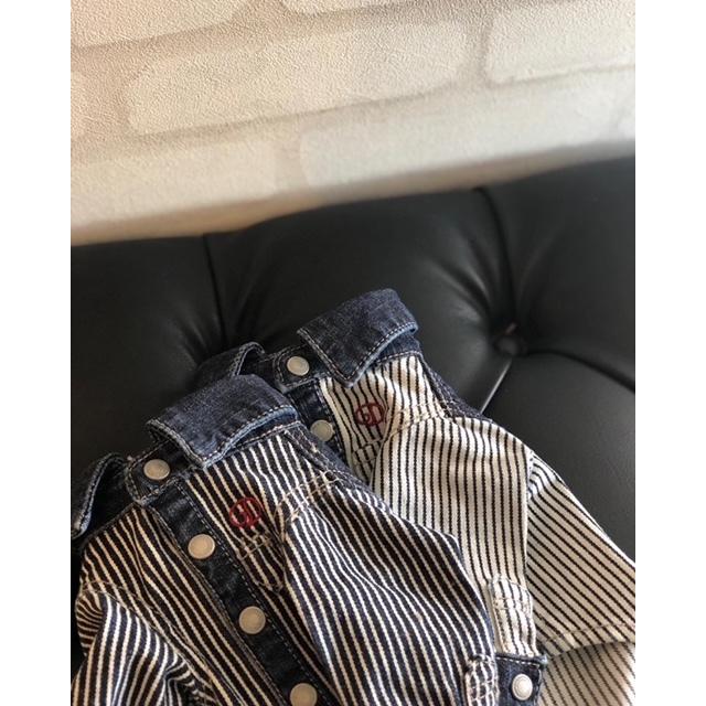 ミントタン　ヒッコリーデニムシャツ ドッグウェア ヒッコリーデニム シャツ 犬 おしゃれ かわいい