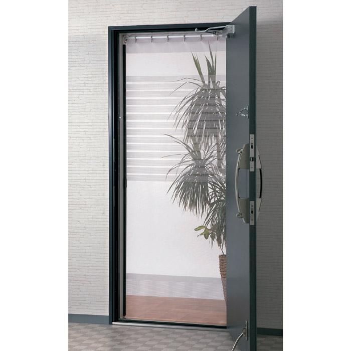 川口技研 玄関網戸 後付け 全開式 玄関用 簡単網戸 TQ-2 網戸カーテン