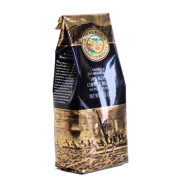バニラマカダミアナッツ（挽き済みの粉）　ロイヤルコナ（８ｏｚ　２２７ｇ）　ハワイコナコーヒー　フレーバーコーヒー｜mipori｜02