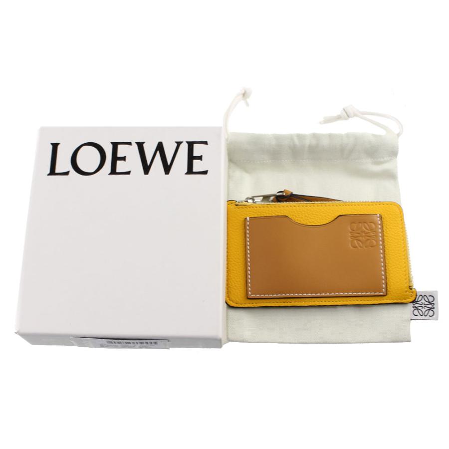 ロエベ カードケース・パスケース ミニ財布 LOEWE 124.12.U04 8256 イエローマルチ系 財布・小物 レディース