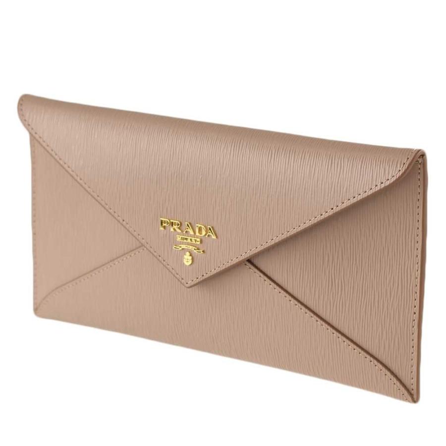 プラダ 長財布 - 1MF175 ピンクベージュ PRADA エンベロープ 長財布 ピンクベージュ 1MF175｜Yahoo!フリマ（旧