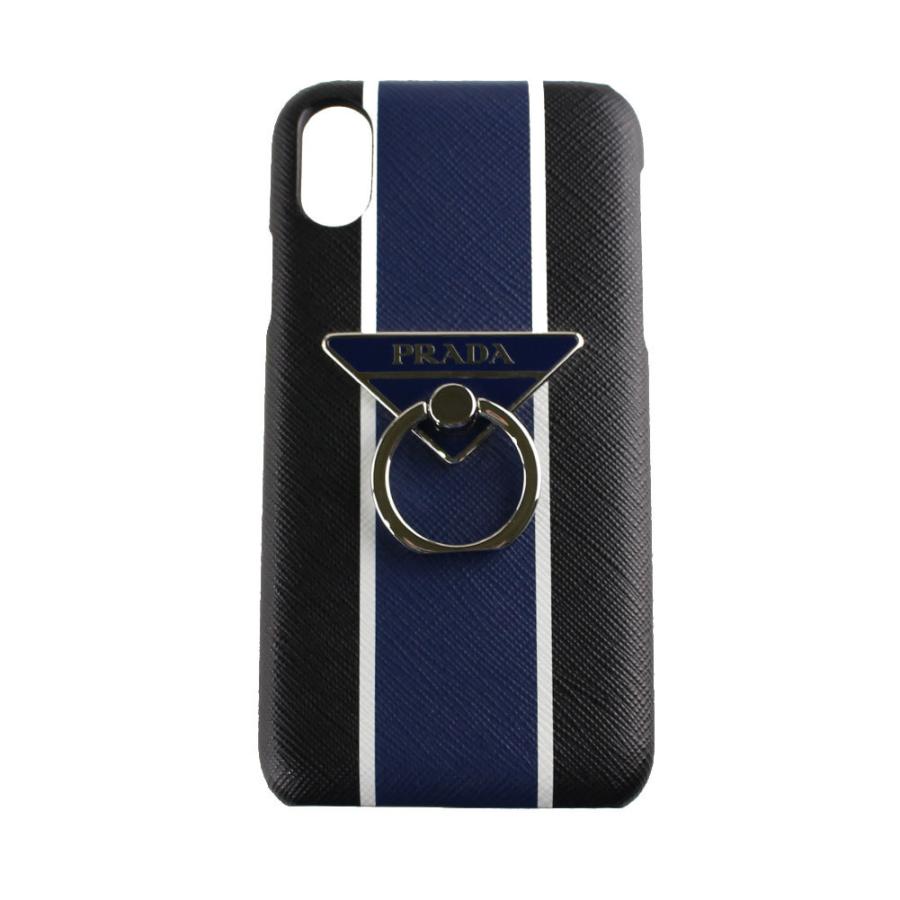 プラダ iPhoneケース バンカーリング iPhoneX iPhoneXS ハードケース PRADA 2ZH058 2FAF F011E  ブラック系×ブルー系 ストライプ ユニセックス :2zh0582fafnerobluette:ミッピーナ - 通販 - Yahoo!ショッピング