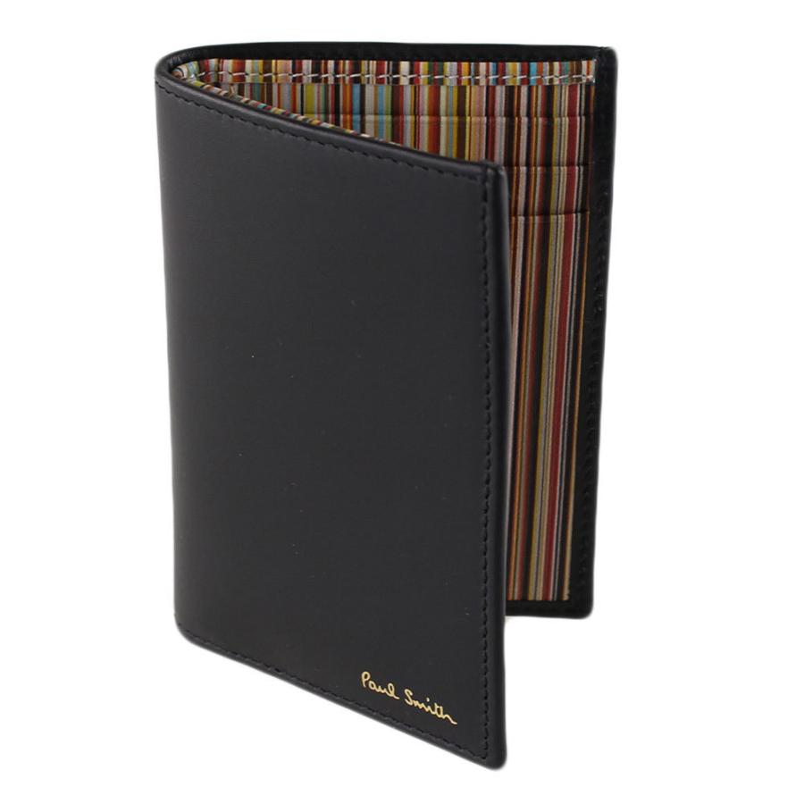 ポールスミス カードケース パスケース レディースファッション メンズ Paul Smith カードケース パスケース 二つ折り 二つ折り財布 4774 Amulti 財布 小物 ミッピーナ ストライプ ブラック系 マルチ系 4774amultiblackmulti 78