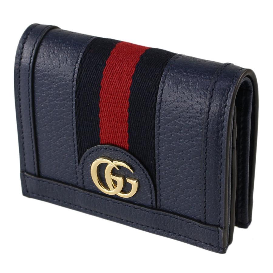 GUCCI折り財布 ネイビー-