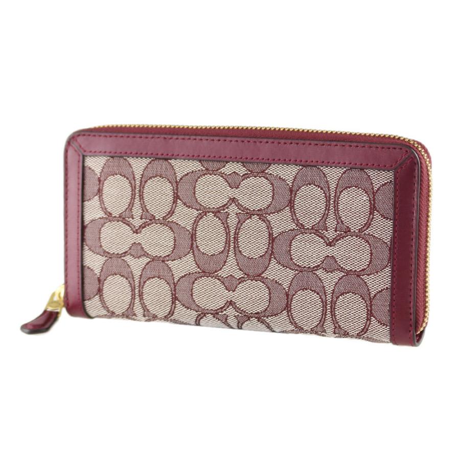コーチ 長財布 ラウンドファスナー ジップ モノグラム Coach 5281 B4rh5 レッド系 異素材ミックス 財布 小物 レディース 5281b4burgundyblkcherry ミッピーナ 通販 Yahoo ショッピング