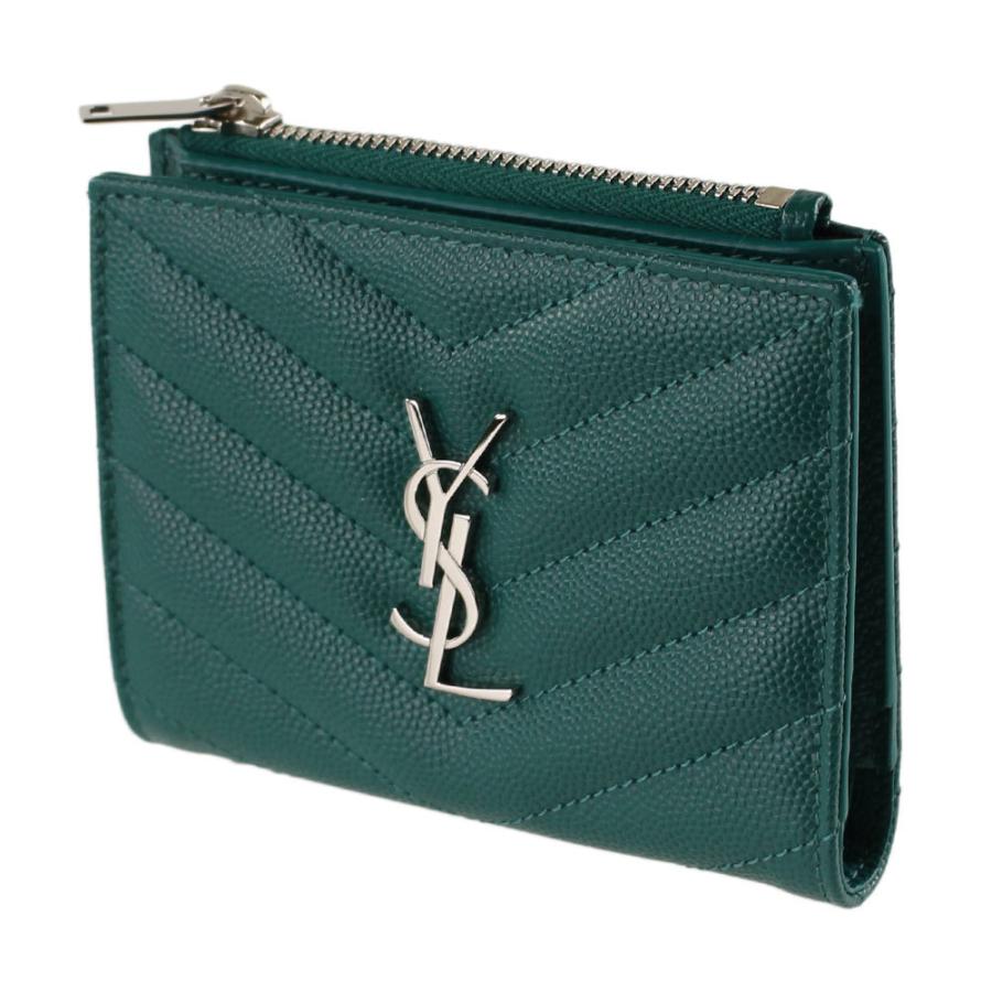 サンローラン 折りたたみ財布 SAINT LAURENT 575879 BOW02 グリーン系 :575879bow02malachite:ミッピーナ  - 通販 - Yahoo!ショッピング