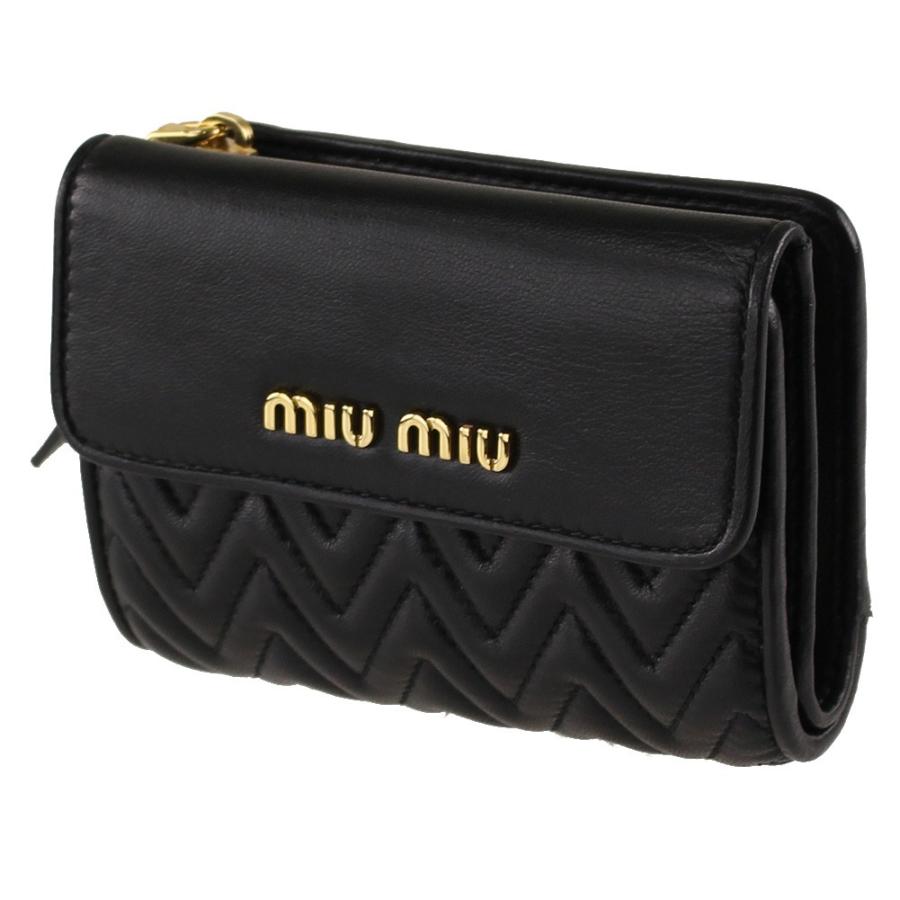 ミュウミュウ 財布 MIU MIU 5ML002 2CAL ブラック系 財布・小物 レディース :5ml0022calnero:ミッピーナ