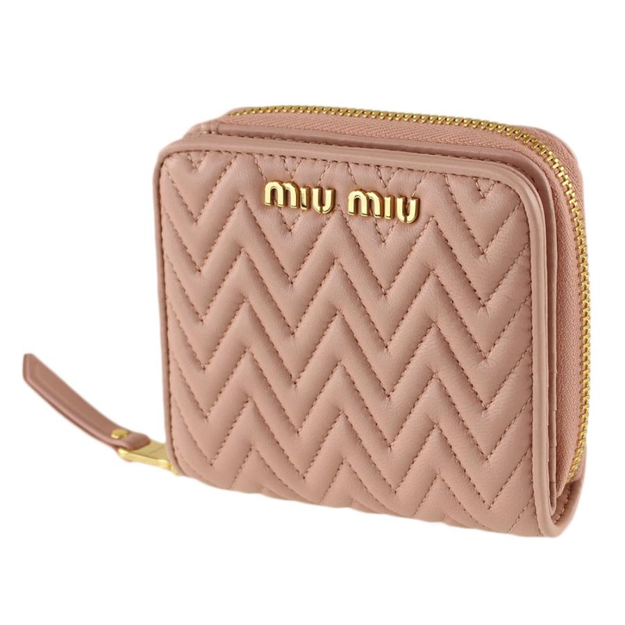 ミュウミュウ 財布 二つ折りミニ財布 Miu Miu 5ml522 2cal F0615 ピンクベージュ系 財布 小物 レディース 5ml5222calorchidea ミッピーナ 通販 Yahoo ショッピング