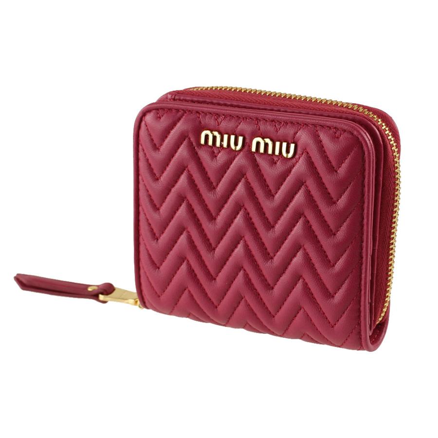 ミュウミュウ 財布 MIU MIU 5ML522 2CAL ピンク系