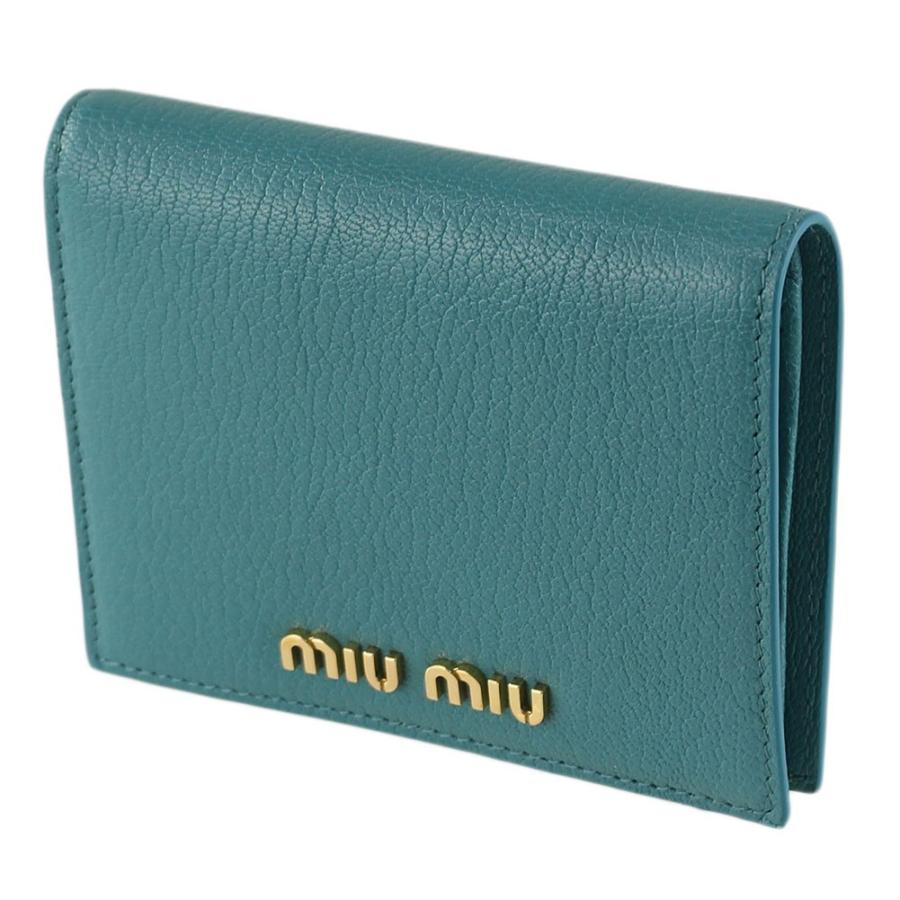 ミュウミュウ 財布 Miu Miu 5mv4 2e5v グリーン系 財布 小物 レディース 5mv42e5vpavone ミッピーナ 通販 Yahoo ショッピング