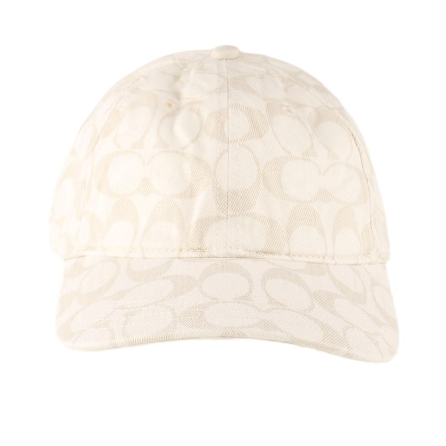 コーチ キャップ COACH 68403 chk ホワイト系 異素材ミックス 帽子