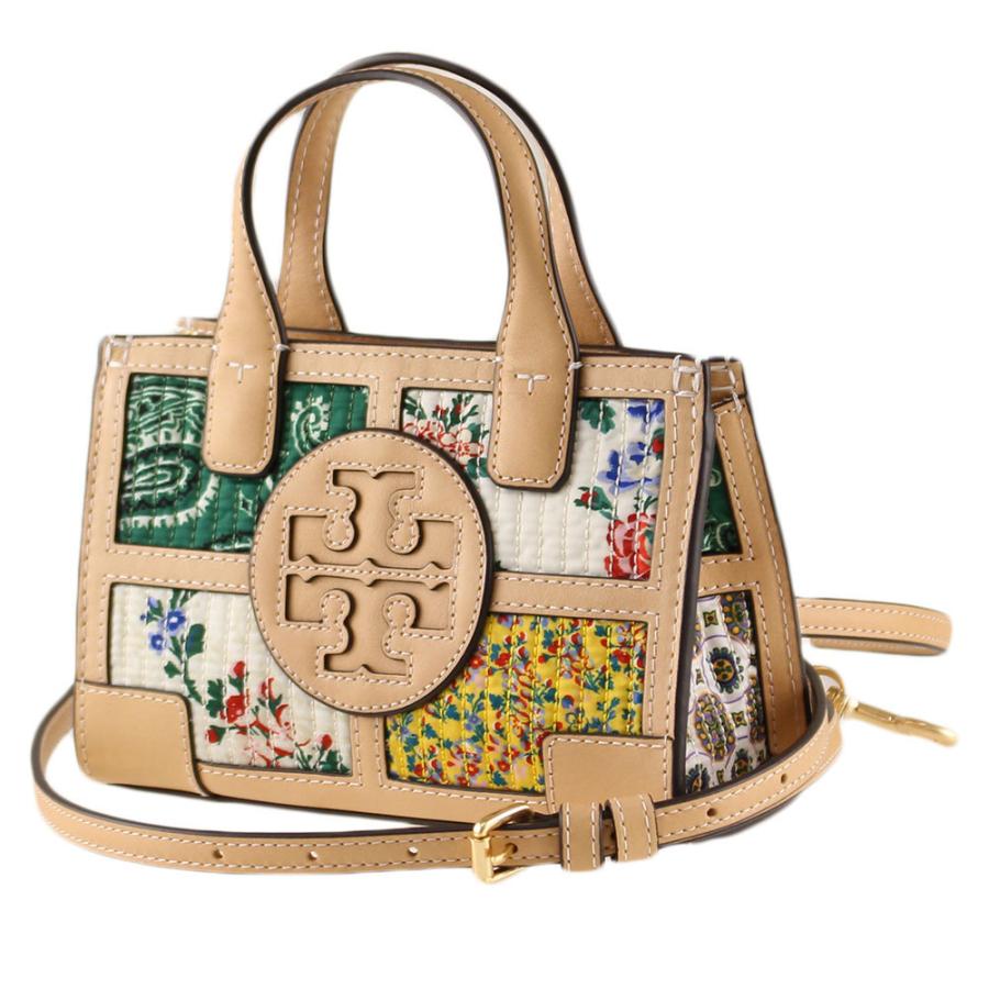 トリーバーチ トートバッグ Tory Burch 802 ブラウンマルチ系 花柄 異素材ミックス バッグ カバン レディース ivorybatikmedallion ミッピーナ 通販 Yahoo ショッピング