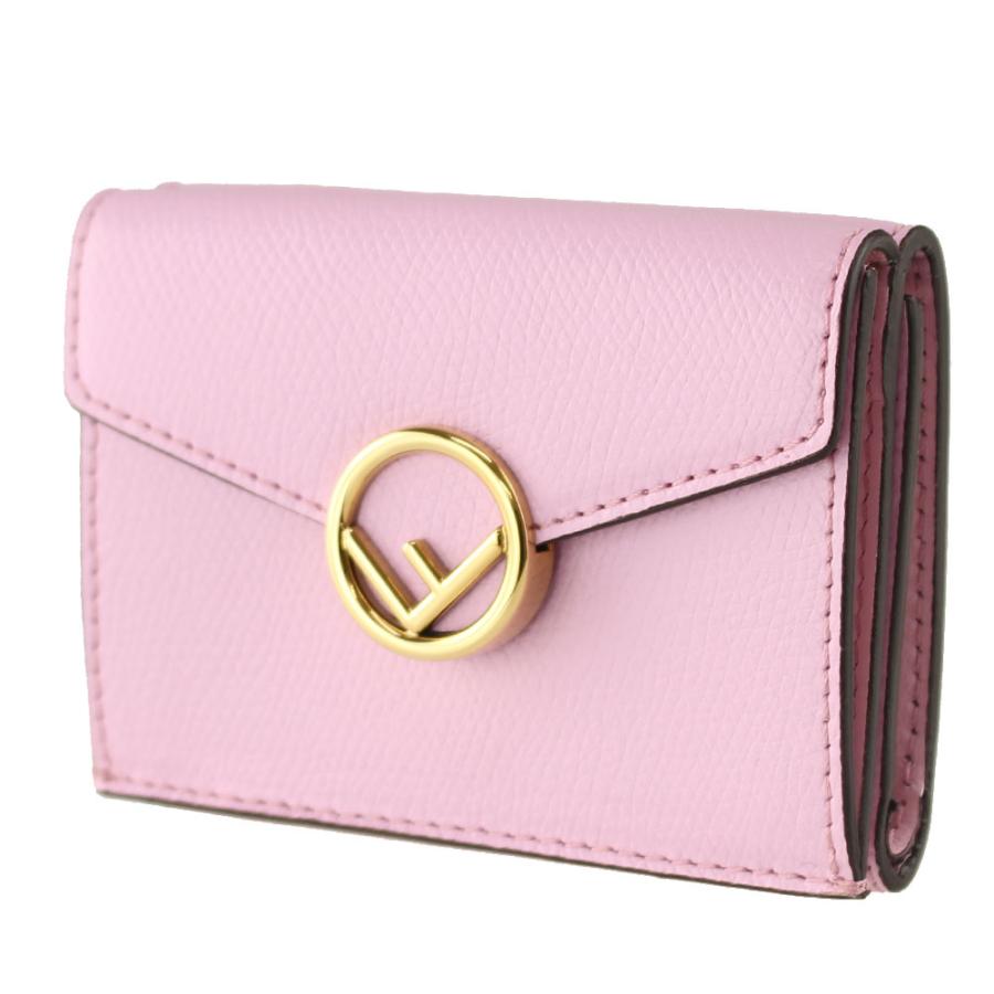 フェンディ 財布 三つ折り ミニ財布 FENDI 8M0395 A18B F0NVJ ピンク系 財布小物 レディース