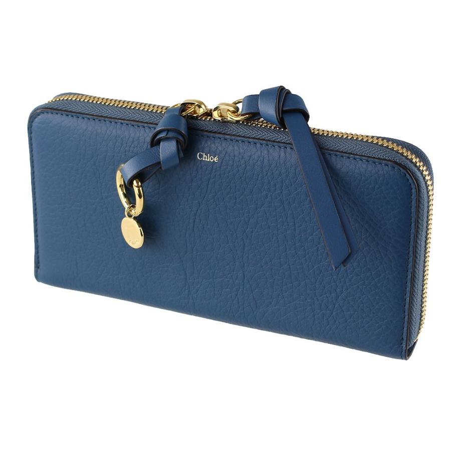 クロエ 長財布 CHLOE AP706H9Q ブルー系 財布・小物
