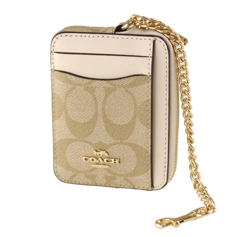 COACH コーチ コインケース パスケース 財布 ベージュ ホワイト | www