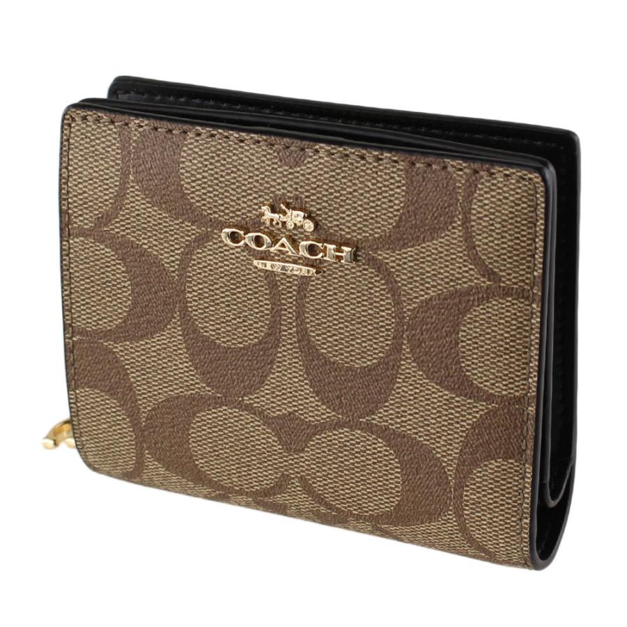 コーチ 財布 二つ折り モノグラム COACH c3309 imcbi カーキ系
