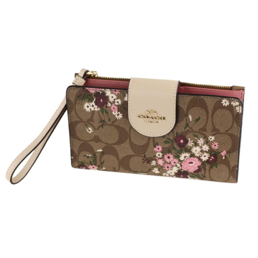 コーチ 財布 二つ折り モノグラム COACH c3722 ime7v カーキマルチ系