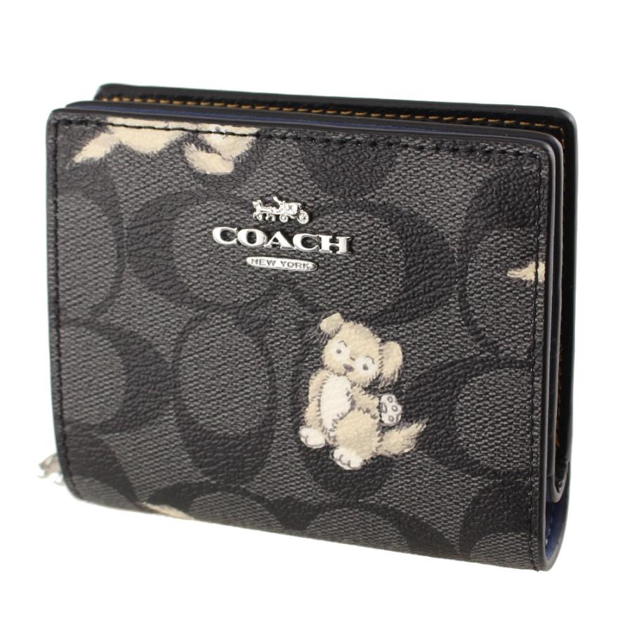 コーチ 財布 二つ折り モノグラム COACH cc921 sva47 ブラック系マルチ
