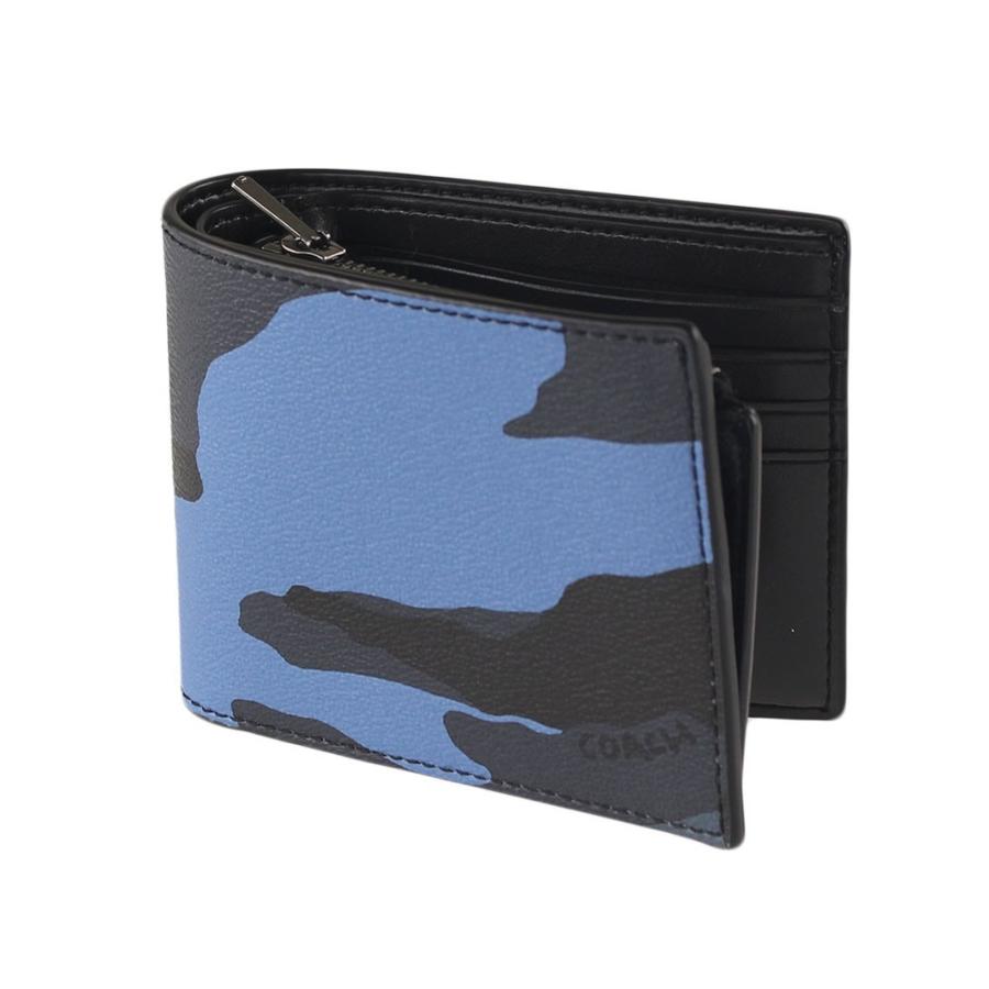 コーチ Coach 折りたたみ財布 メンズ F ブルー ブラック系 財布 小物 Fduskmulti ミッピーナ 通販 Yahoo ショッピング