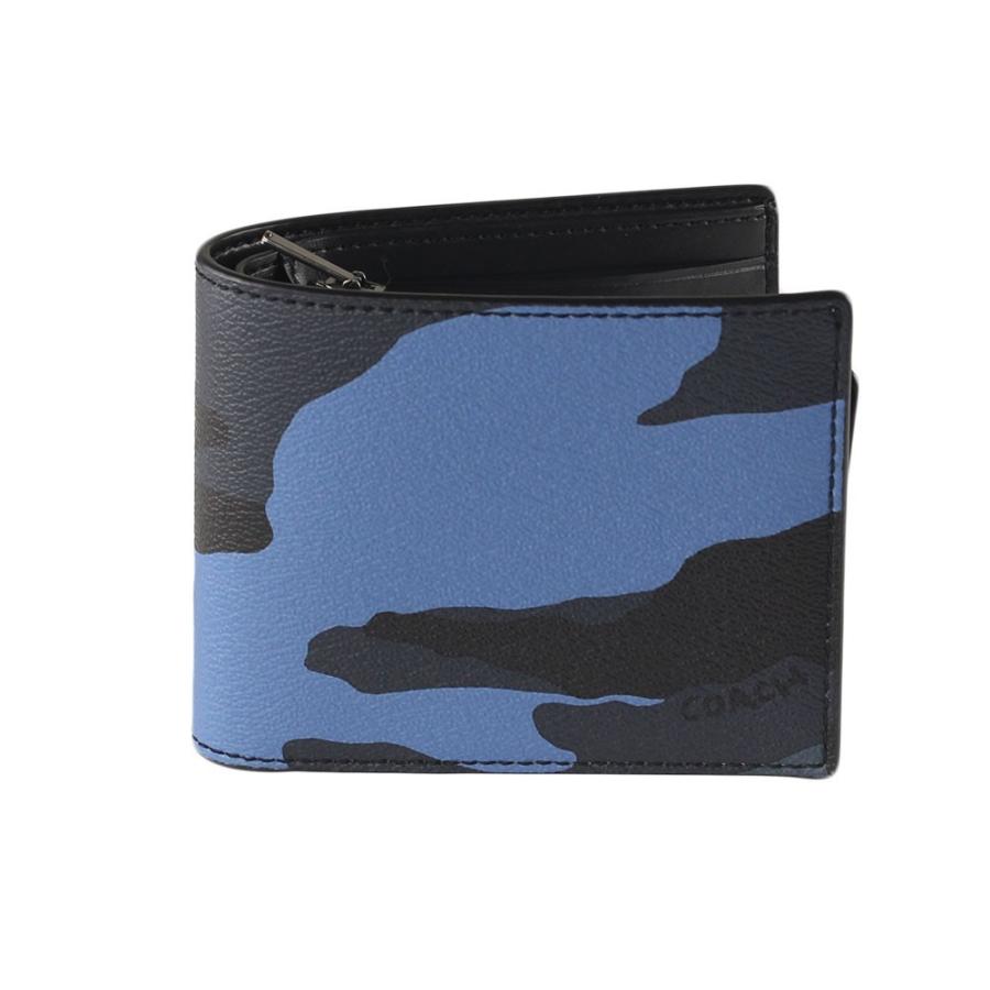 コーチ Coach 折りたたみ財布 メンズ F ブルー ブラック系 財布 小物 Fduskmulti ミッピーナ 通販 Yahoo ショッピング