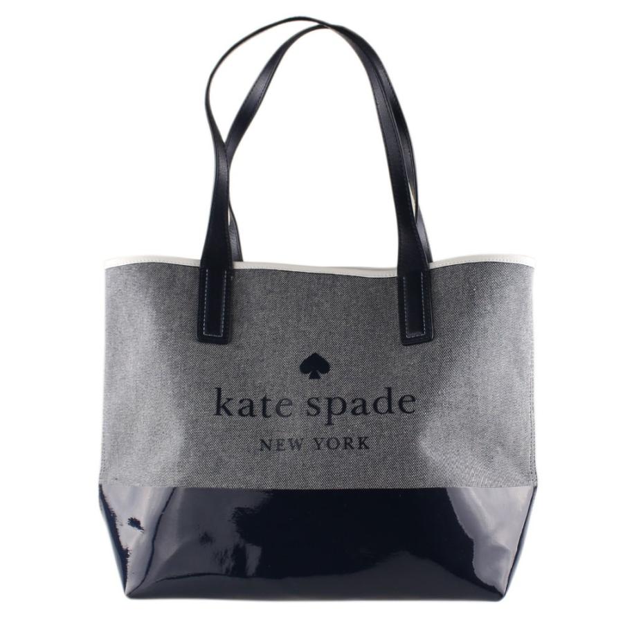 ケイトスペード トートバッグ KATE SPADE wkru5820 グレー×ネイビー系