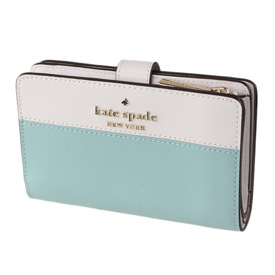 ケイトスペード 財布 二つ折り KATE SPADE wlr00124 152 ブルーマルチ系 バイカラー 財布・小物 レディース