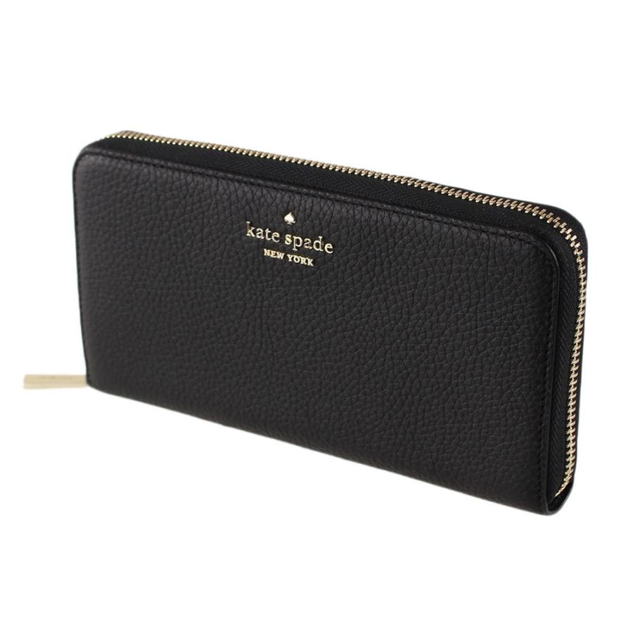 ケイトスペード Kate Spade 長財布 レディース ラウンドファスナー ジップ Wlr 001 ブラック系 財布 小物