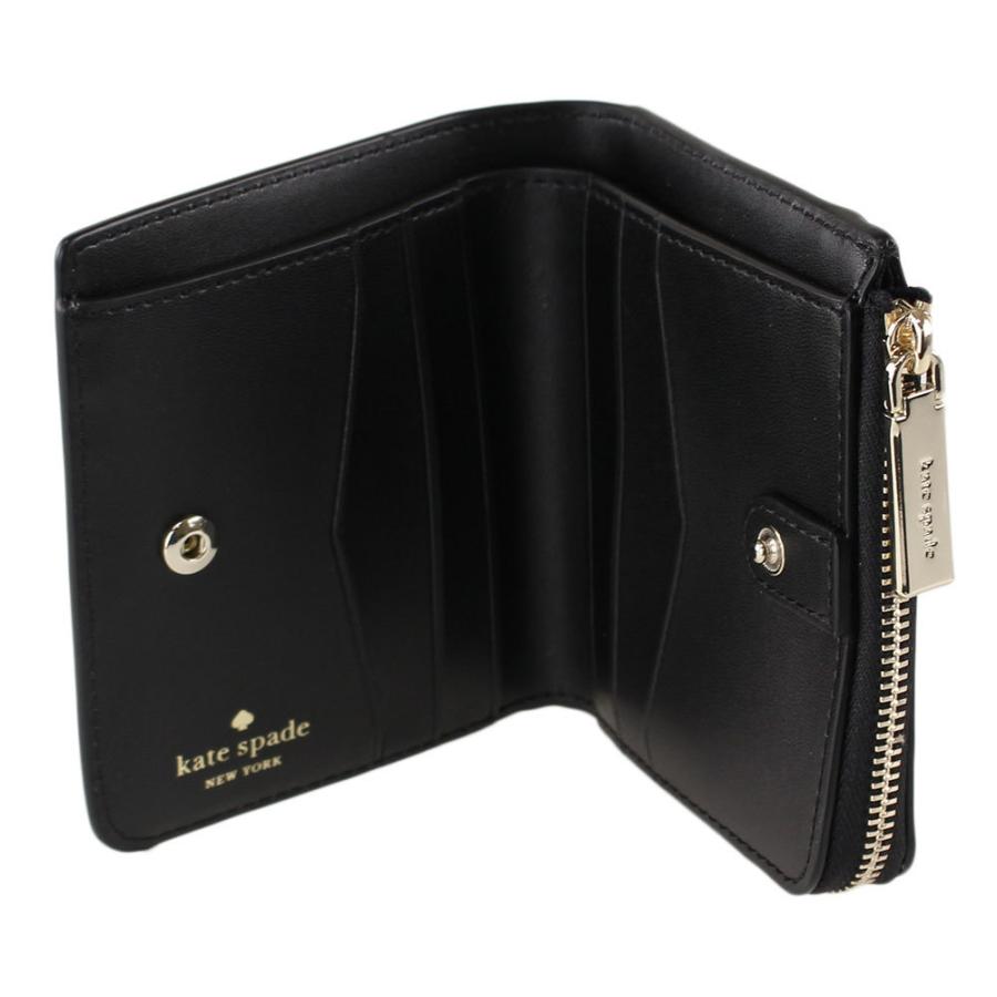 ケイトスペード 財布 二つ折り KATE SPADE wlr00422 098 ブラック