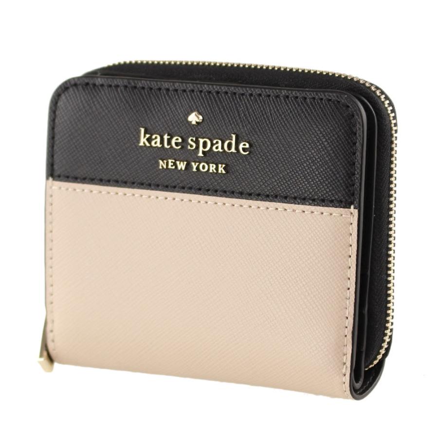 ケイトスペード 財布 二つ折り KATE SPADE wlr00636 129 ベージュ系