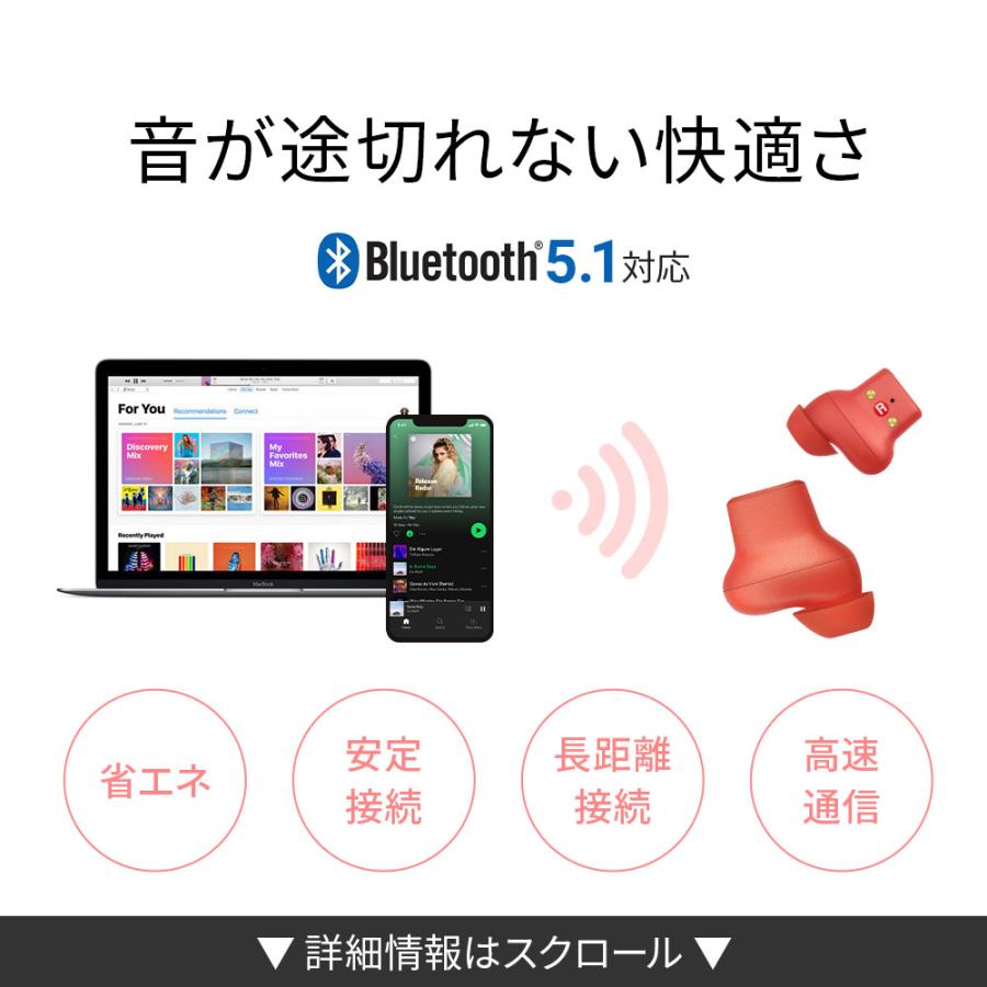 ワイヤレスイヤホン Bluetooth5.1 iPhone対応 【USBケーブルプレゼント