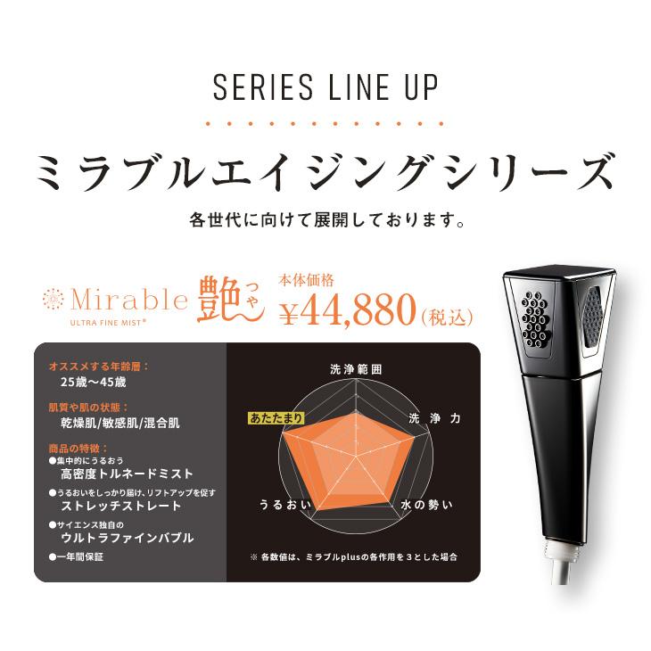 Science 【独占販売!】ミラブル艶 シャワーヘッド ウルトラ Science 【独占販売!】ミラブル艶 シャワーヘッド ウルトラ