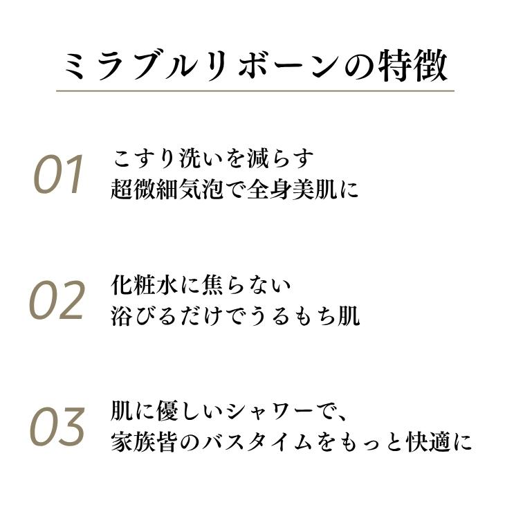 公式通販 ミラブルリボーン ヘア シャワーヘッド マイクロナノバブル ミスト 節水 ナノバブル 塩素除去 | ミラブル | 04