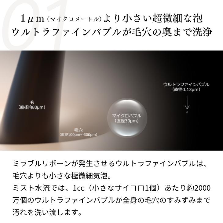 ミラブル 公式通販 ミラブルリボーン ヘア シャワーヘッド マイクロ