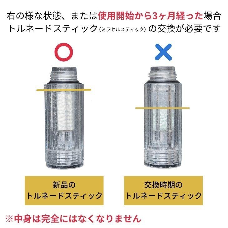 ミラブル 公式通販 トルネードスティック 4本セット カートリッジ 浄水