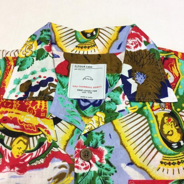 新品】エーフォーラブス(A FOUR Labs) 半袖シャツ XL 赤系/00674 