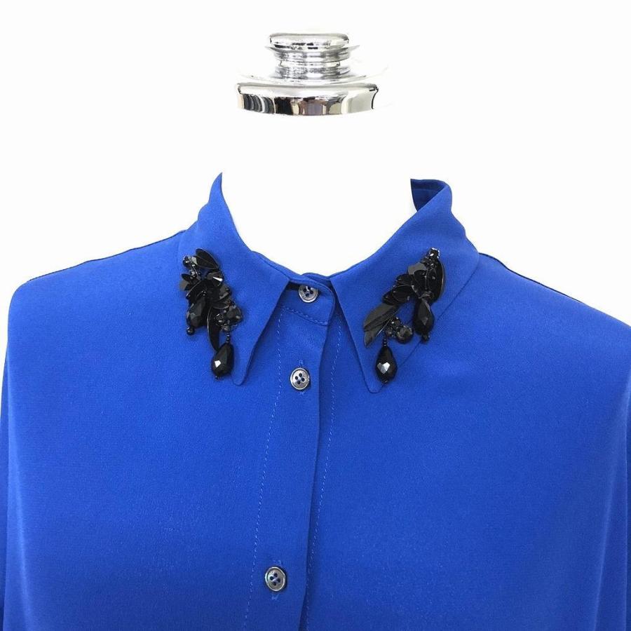 【新品】N°21（ヌメロ ヴェントゥーノ）ブラウス 40 ブルー /03025_3