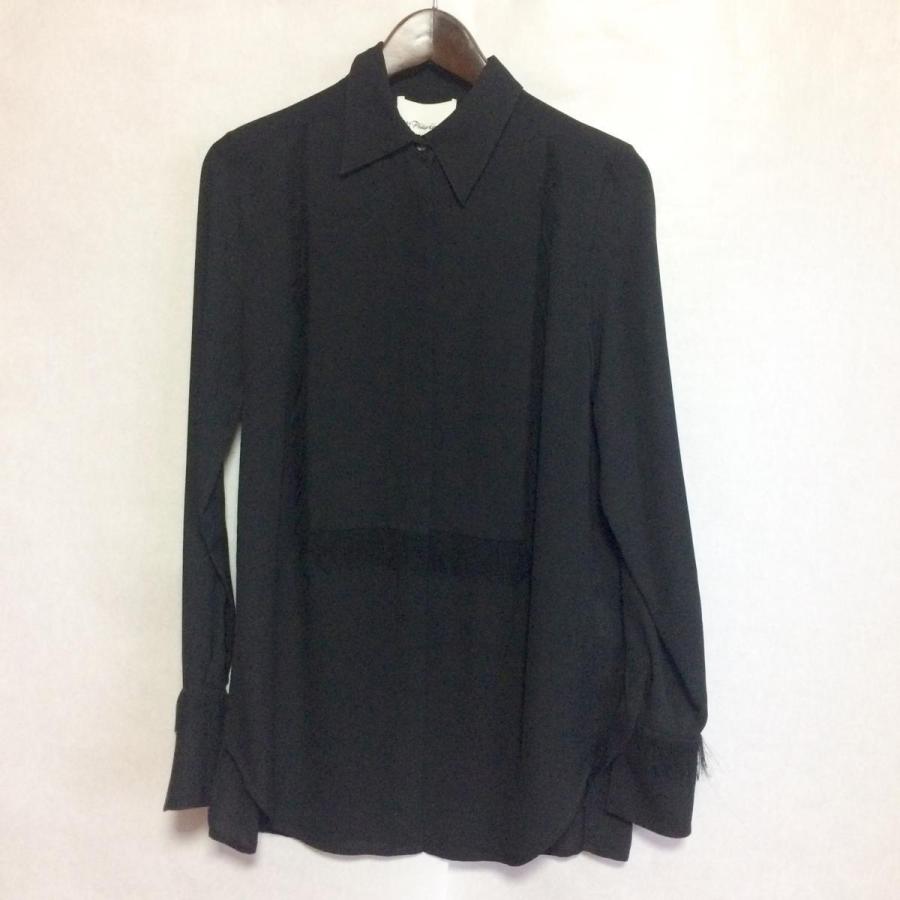 【新品】スリーワン フィリップ リム（3.1 Phillip Lim)  長袖シャツ　0  黒/01847