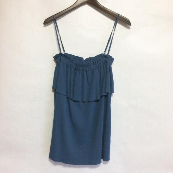 【新品】ラクエル・アレグラ(RAQUEL ALLEGRA)  キャミソール　0　青/00923