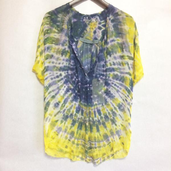 【新品】ラクエル・アレグラ(RAQUEL ALLEGRA)  半袖カットソー　0　黄 青/00927