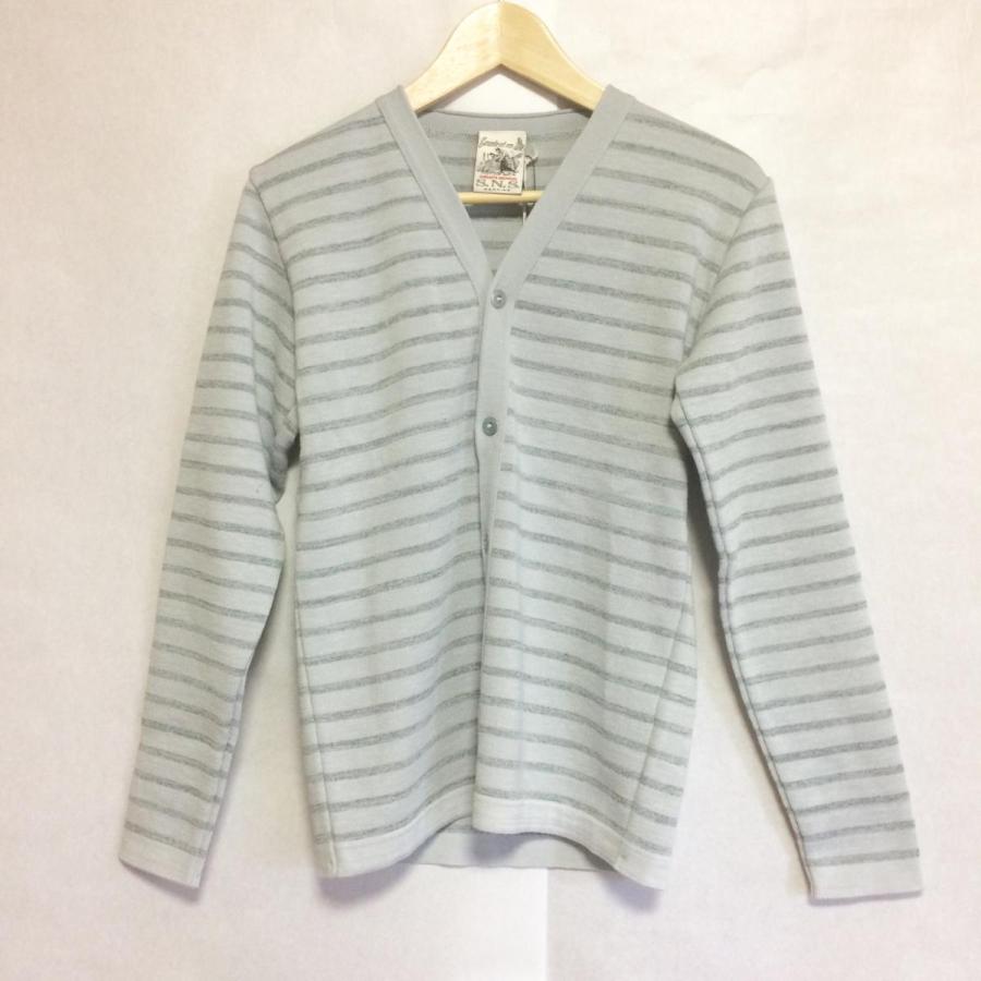 S.N.S ハーニング(S.N.S HERNING) カーディガン S グレーボーダー/01599