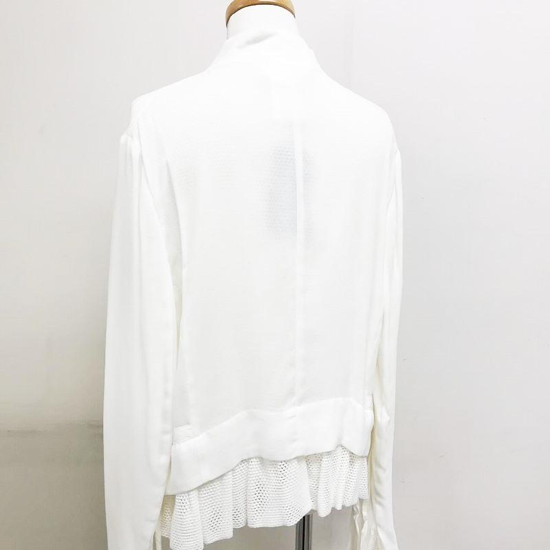 【新品】アン ドゥムルメステール（ANN DEMEULEMEESTER）ジャケット 34 白 /10083｜mirabo-shopping｜03