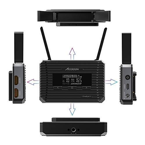 Accsoon CineEye 2 ワイヤレスビデオトランスミッター 無線映像伝送 【伝送距離150m以上 遅延0.06s以下 最大4つデバイス CineEye 輝度とRGB