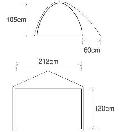 ウルトラ！ finetrack(ファイントラック) カミナドーム２ FAG0312 (OG/GY) 【RIZ1194365302】(42693円)