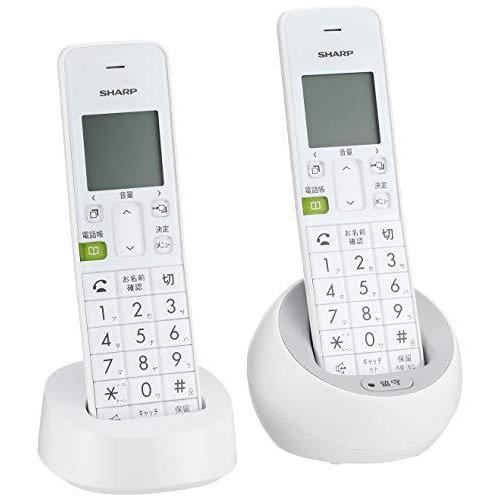 シャープ 電話機 コードレス 子機2台タイプ 迷惑電話機拒否機能 ホワイト系 JD-S08CW-W :po-9407E41E32D4704