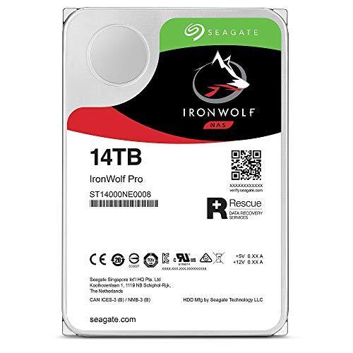 Seagate IronWolf Pro 3.5 データ復旧3年付 14TB HDD(CMR) 5年24時間 