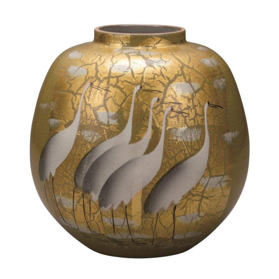 8号花瓶 金箔鶴 周年 傘寿 還暦 開業 花瓶 花台 引出物 来客用 内祝い 新築祝い 周年 社長 就職祝い 米寿 竣工 ペア 法人ギフト おしゃれ セット 引越し祝い お中元 Kutani Kabin K7 1322 内祝い お父さん ミラクルハウス 日本特売の