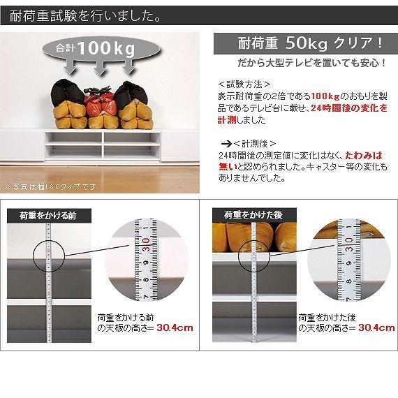 ROBIN〔ロビン〕 幅180cm 収納 テレビボード テレビ台 隠しキャスター付き 整理 整頓 テレビ台 ボード ホワイト 【アクティブ】