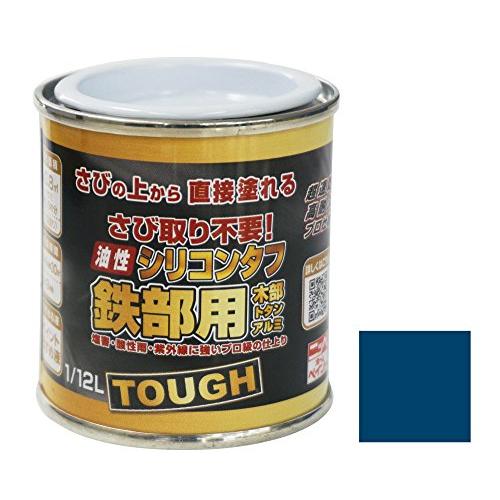 ニッペ 高耐久シリコン樹脂塗料 油性シリコンタフ ブルー(青) 12L