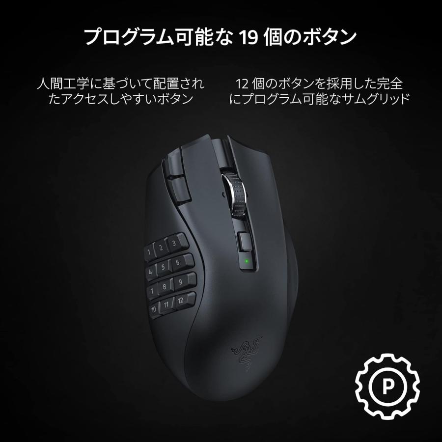 NAGA Razer Naga V2 HyperSpeed ワイヤレス ゲーミングマウス RZ01